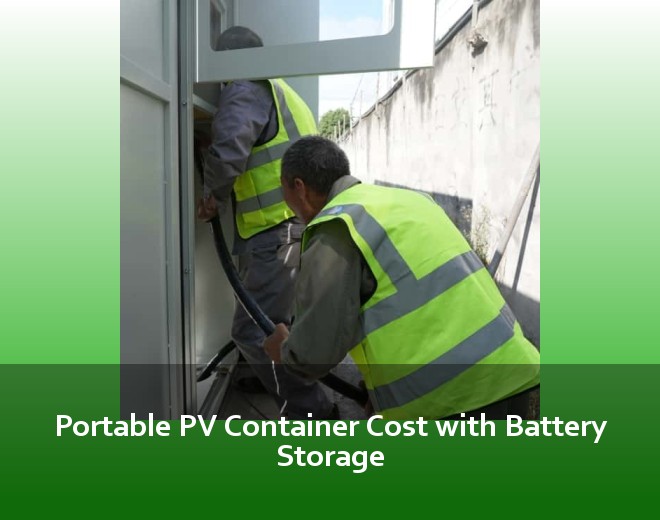 Portable PV Container Cost with Battery Storage